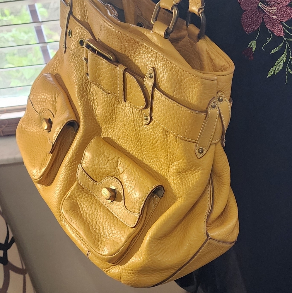 Cole Haan Yellow Leather  Purse